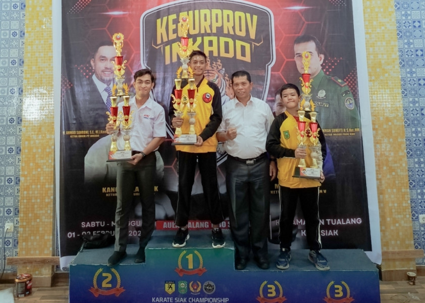 Inkado Pekanbaru Raih Juara Umum 2 Pada Kejuaraan Inkado Riau Tahun 2025  di Perawang