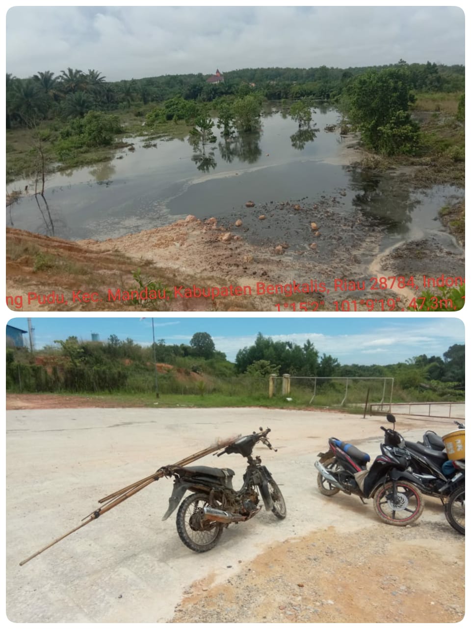 Bendungan Limbah PKS SIPP Jebol, Cemari Sungai Rangau