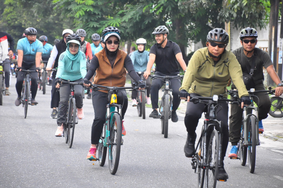 40 Peserta Gowes Bareng Bersama Danrem  031/Wira Bima