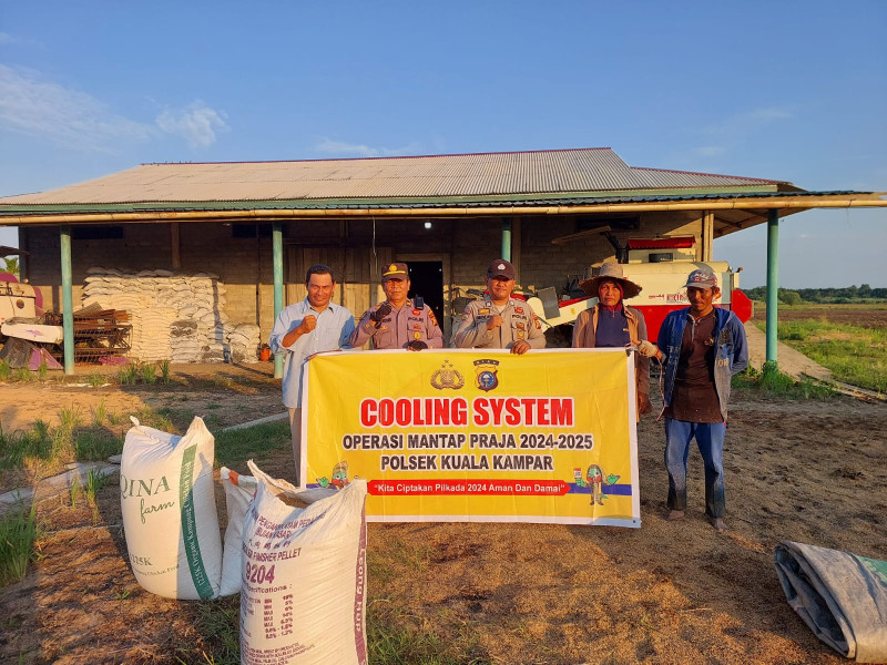 Polsek Kuala Kampar Ajak Petani Ciptakan Kamtibmas Jelang Pilkada 2024