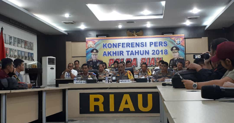 Sepanjang Tahun 2018, Polda Riau Mencatat 8.941 Kejahatan Terjadi di Riau
