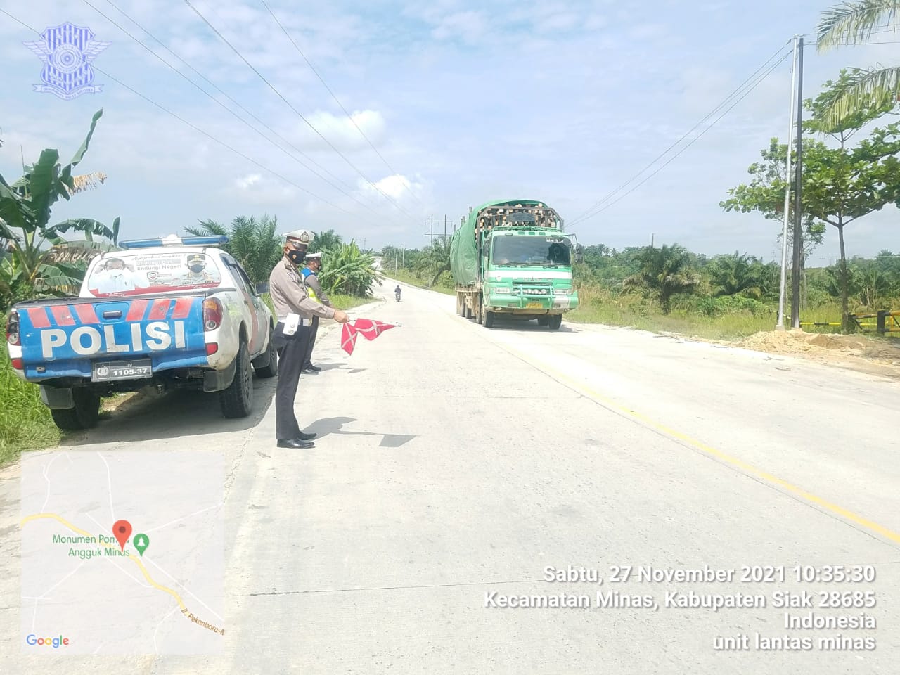Unit Lantas Polsek Minas Polres Siak, Tingkatkan Patroli Cegah Laka Lantas