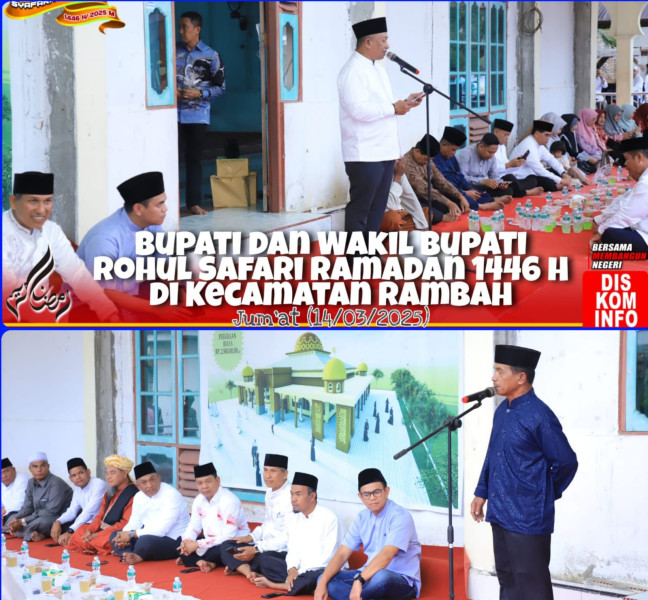 Safari Ramadan Di Masjid Baitannur: Bupati Rohul Serahkan Bantuan Rp 50 Juta