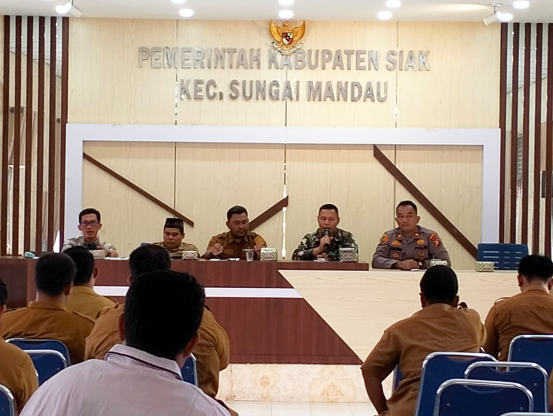 Danramil Minas Ikuti Rapat Persiapan MTQ Ke-XIV Tingkat Kecamatan Sungai Mandau