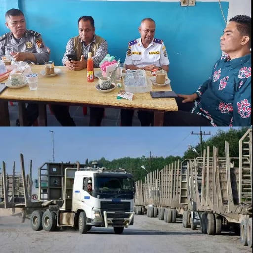 Truck Logging Dilarang Masuk Kota,  Rekayasa Jalintim Ciptakan Nyaman Kota Pangkalan Kerinci