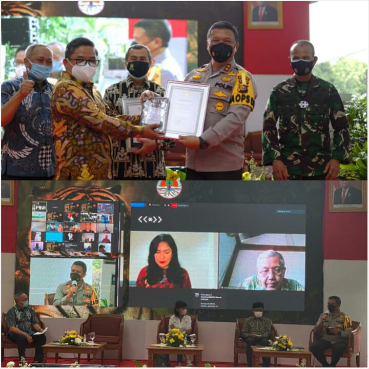 Kapolda Riau Terima Penghargaan Dari Menteri LHK RI