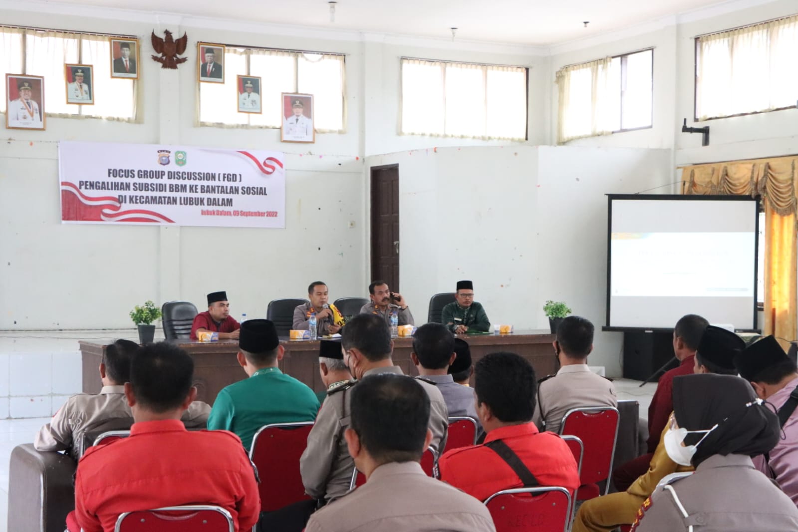 TPTKP Ikuti Forum Group Discussion di Kecamatan Lubuk Dalam