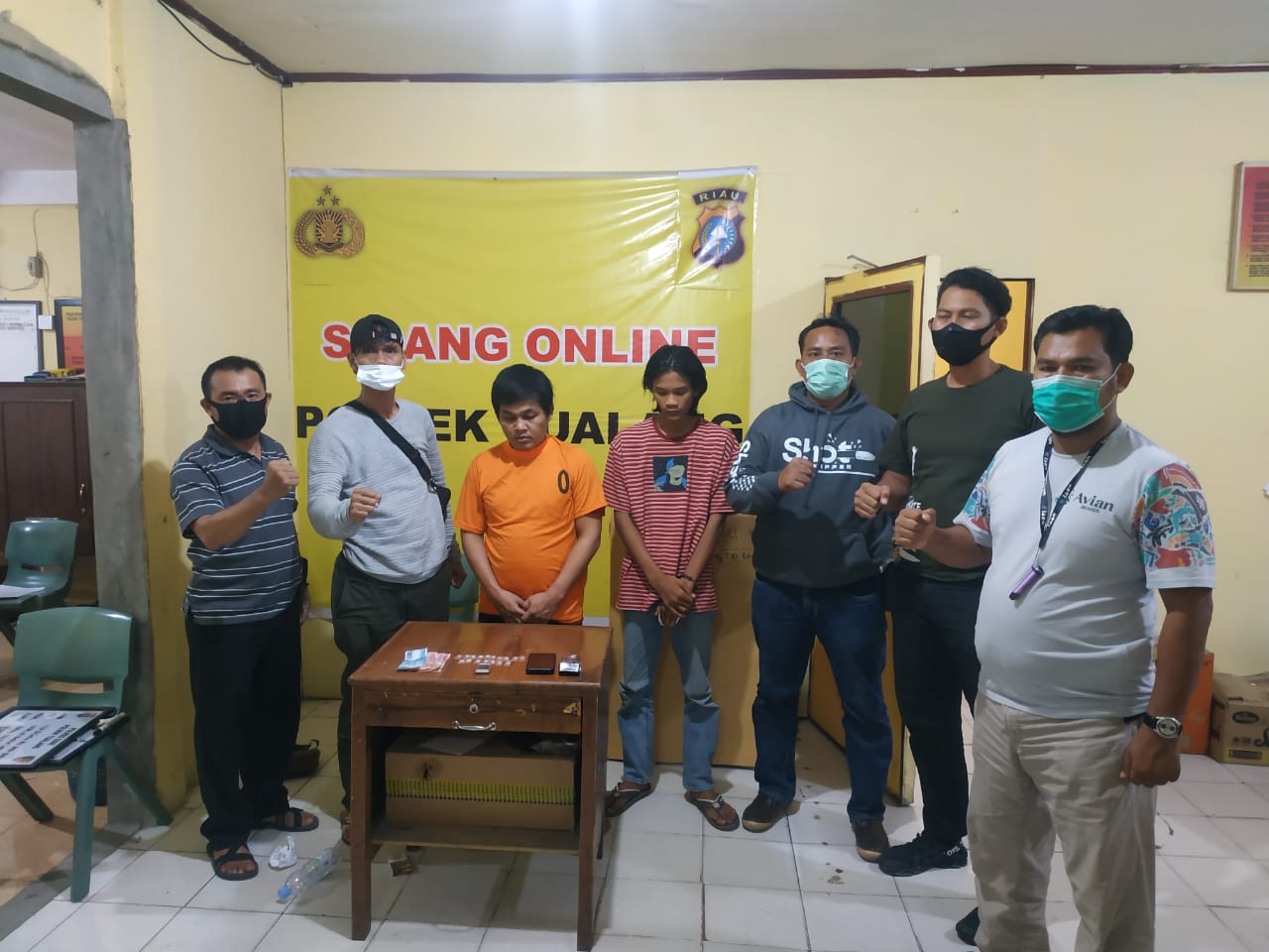 Dua Pria Terduga Pengguna & Pengedar Shabu di Perawang Ini Ditangkap Polres Siak
