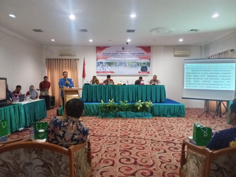Rapat Pembentukan Forum TJSP Kabupaten Rokan Hulu Tahun 2023