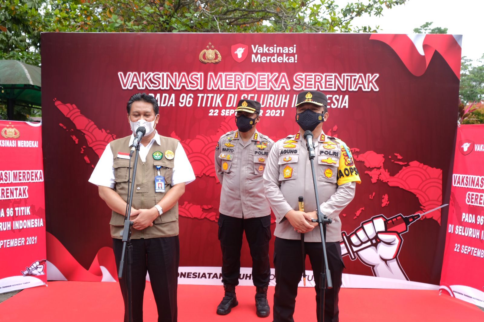 Vaksinasi Merdeka Serentak, Polda Riau Gandeng Kampus Siapkan 9000  Vaksin & 1500 Paket Bansos