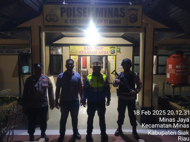 Jaga Keamanan Dan Kondusifitas, Polsek Minas Tingkatkan Sispam Mako dan Patroli Seputaran Mako