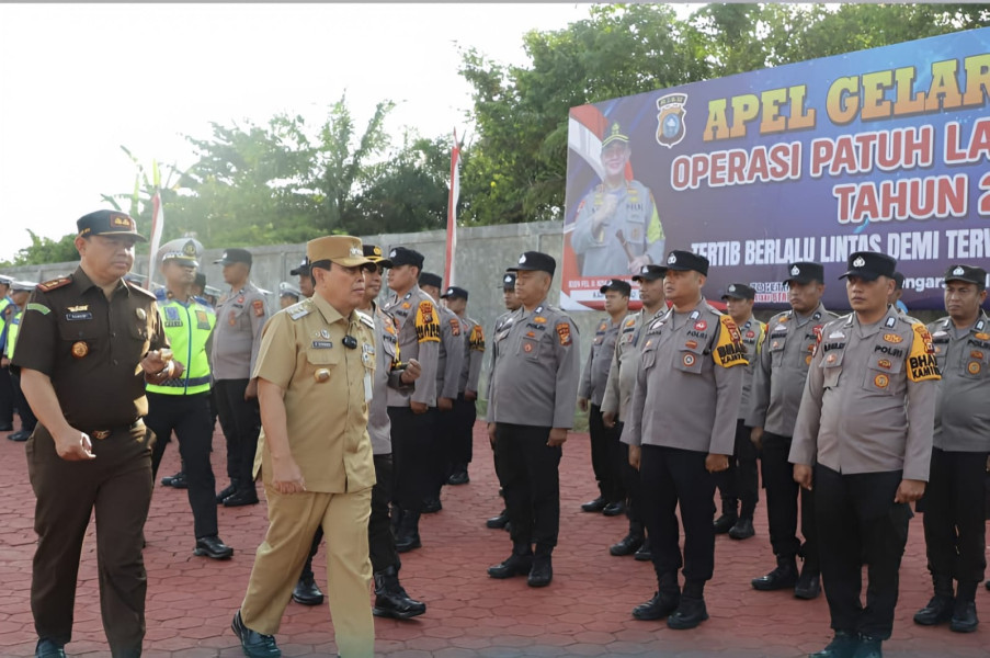 H. Sukiman Pimpin Apel Pasukan Operasi Patuh Lancang Kuning 2024
