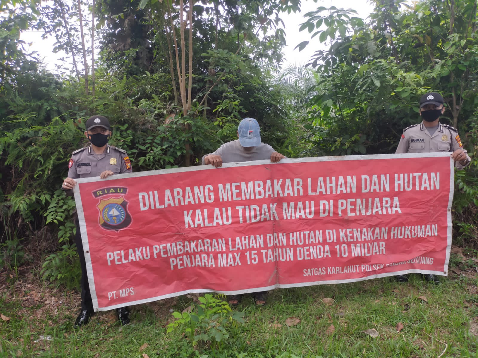 Personil Polsek Bandar Sei Kijang Melakukan Patroli Pencegahan karhutla