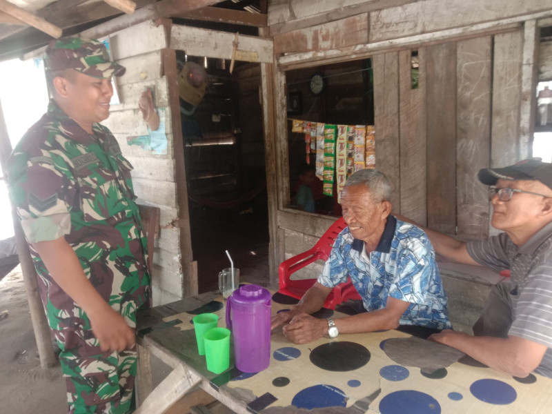 Sertu Sugiarto Sukses Sosialisasikan Kesehatan di Kampung Rantau Bertuah