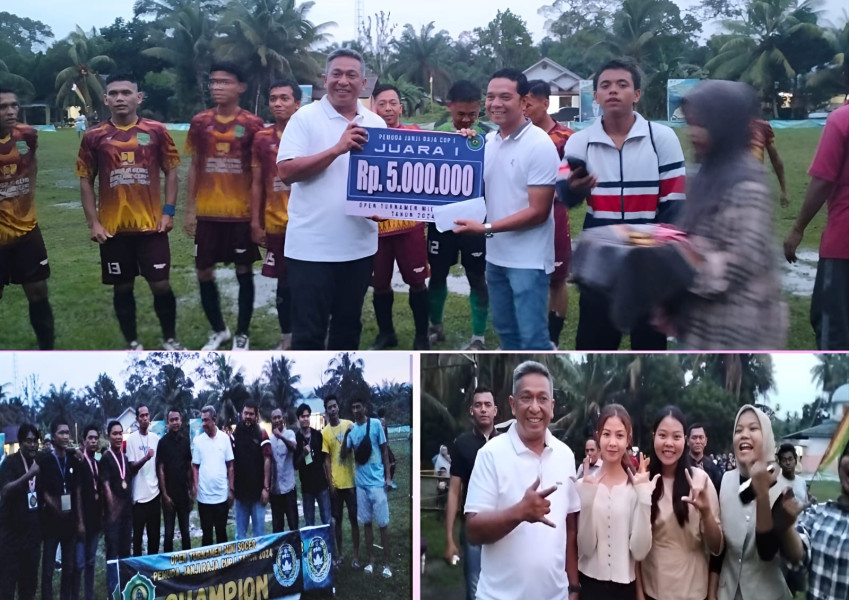 Cabup Nomor Urut 3 Hadiri & Tutup Open Turnamen Mini Soccer Janjiraja Cup 2024