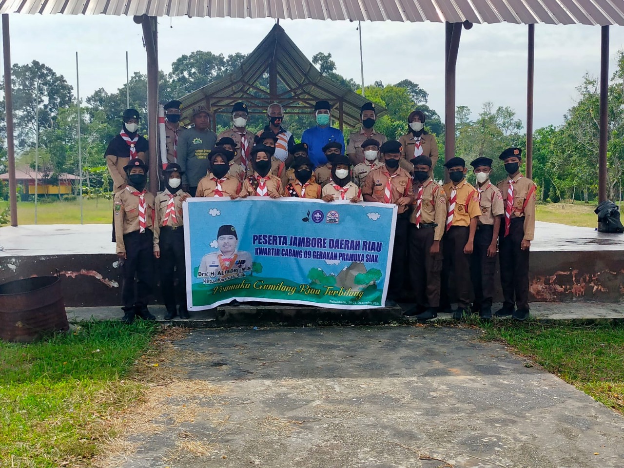 Siswa SMP N 5 Minas Terpilih Wakili Siak Ikuti Jamda Pramuka Riau Tahun 2021 di Pekanbaru