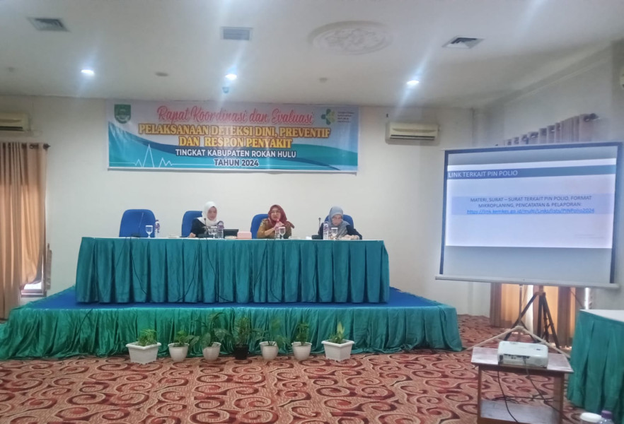 Rapat Koordinasi Deteksi Dini, Preventif, Dan Respon Penyakit Di Kabupaten Rokan Hulu