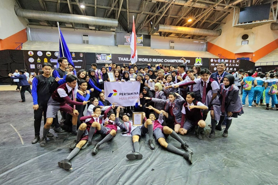 Cetak Prestasi Gemilang, Marching Band BCK Rumbai Binaan PHR Juara Internasional di Thailand
