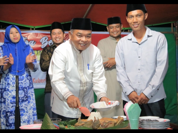 Kadisdikpora Rohul Doa Bersama, Peringati HUT RI 75, HUT Dusun Sumber Rejo Ke-4, Desa Marga Mulya