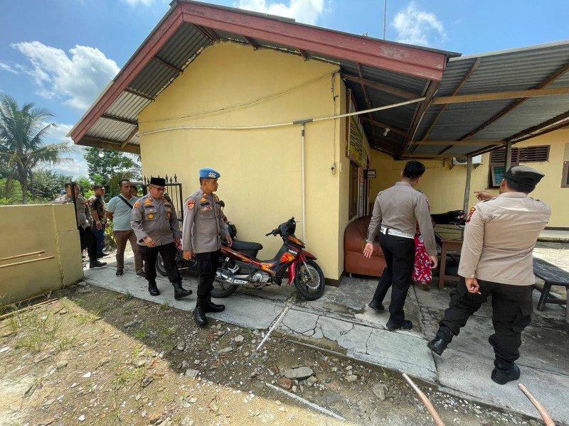 Sidak Pengecekan Tahanan di Polsek Siak Hulu Berjalan Aman