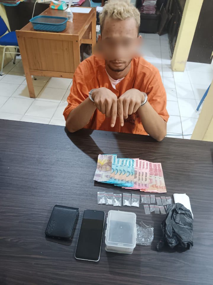 Lagi, Polsek XIII Koto Kampar Tangkap Tersangka Narkoba di Jalan Lintas Desa Lubuk Agung