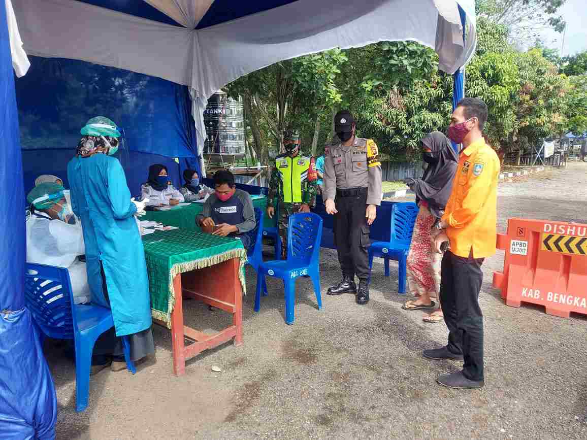 Pantau Posko COVID-19 Anggota Kormail 04 Mandau Turun Kelapangan