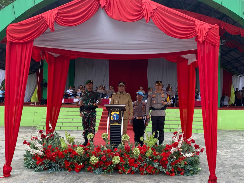 Kedepankan Sinergitas Dalam Pengamanan Pilkada, Polres Inhu Laksanakn Apel Gelar Pasukan OMP LK 2024