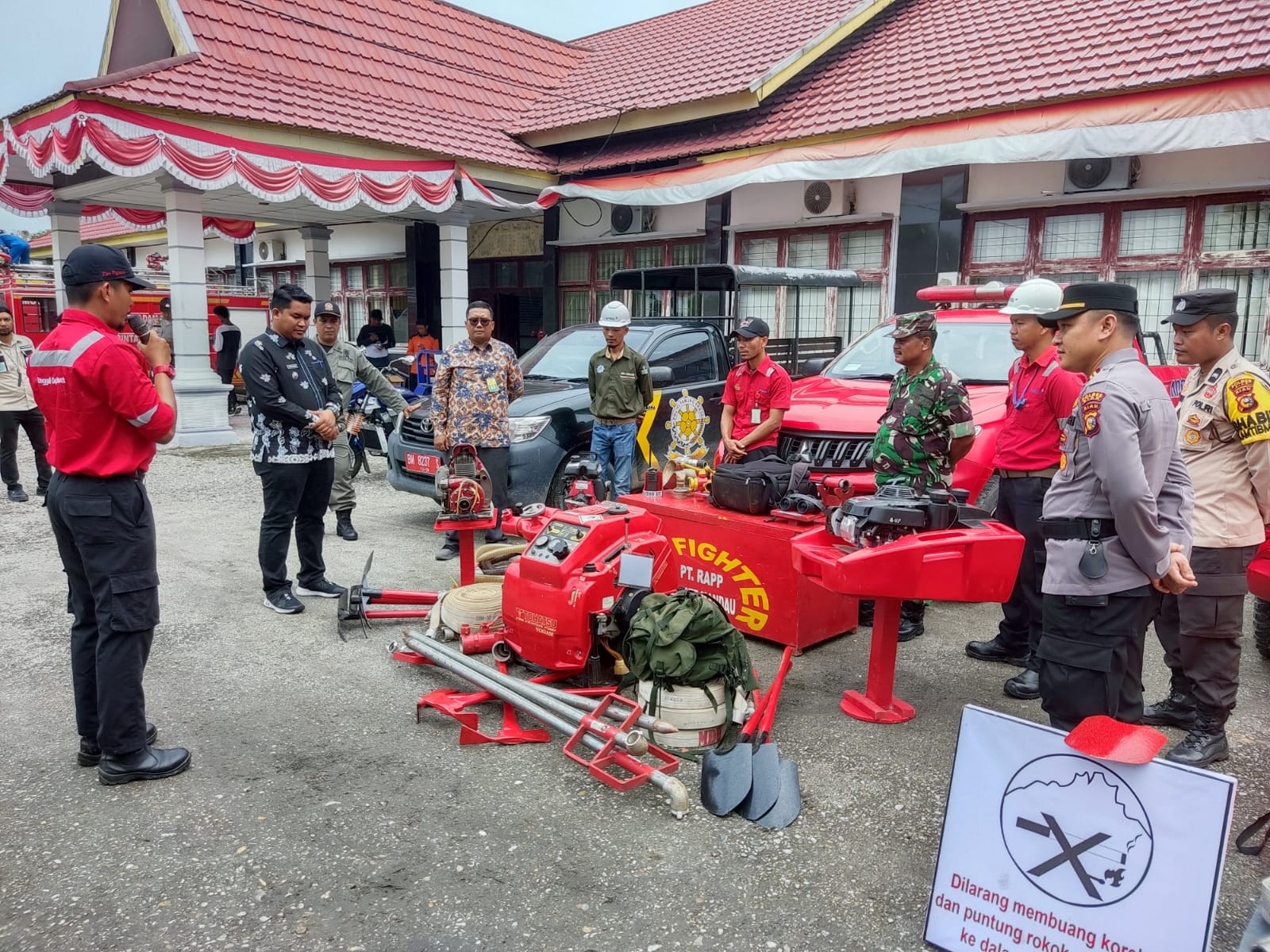 Gelar Apel Siaga Gabung Kesiapsiagaan Bencana Alam, Kapolsk Koto Gasib Ajak Semua Pihak Bersinergi Cegah Karhutla