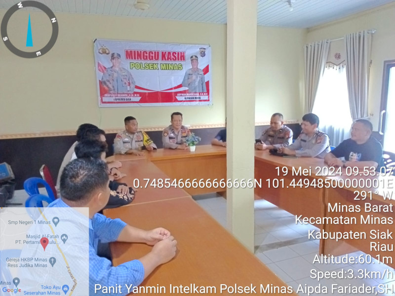 Dengarkan Curhatan Para Jemaat, Personil Polsek Minas Sambangi Gereja GBKP di Minas Timur