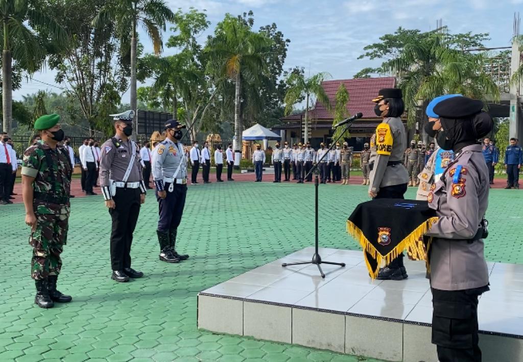 Polres Siak Laksanakan Apel Gelar Pasukan Operasi Zebra Lancang Kuning - 2022