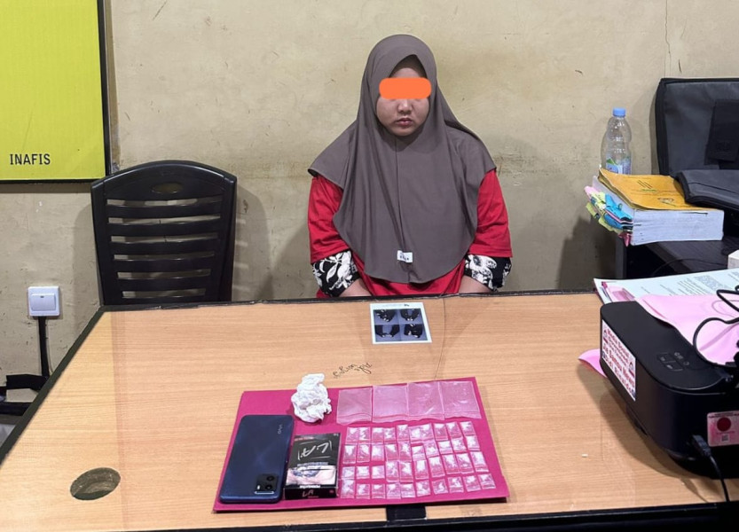 Perempuan 28 Tahun Ditangkap Dalam Kasus Narkoba Di Rokan Hulu
