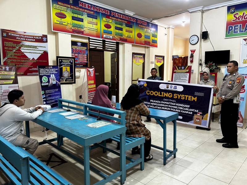 Cooling system di Ruang Pelayanan BPKB, Ini Himbauan Kasat Lantas Polres Kampar
