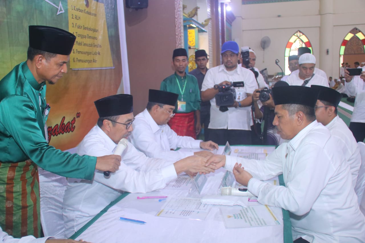 Gemar Berzakat Ke Enam di Siak Istimewa,  Di Hadiri Gubernur dan Wakil Gubernur Riau