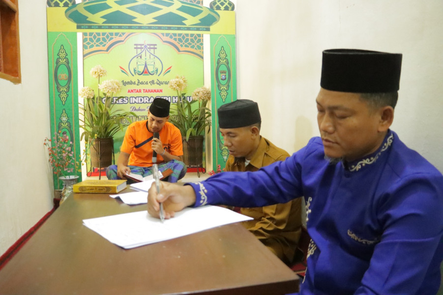 Operasi Tertib Ramadhan, Polres Inhu Taja Lomba Baca Al-Quran Antar Tahanan