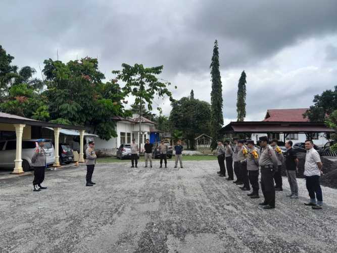 Amankan Libur Nasional Hari Perayaan Imlek, Polsek Siak Hulu Patroli ke Objek Wisata