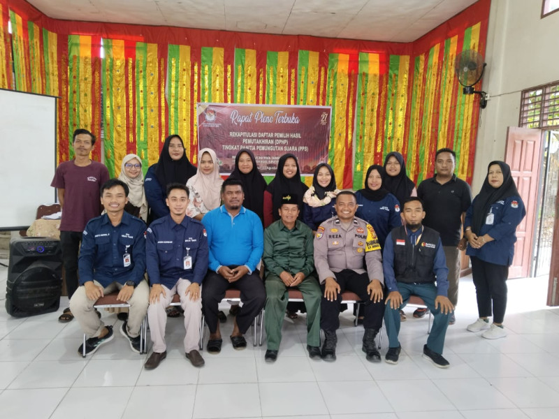 PPS Minas Timur Gelar Rapat Pleno Terbuka Rekapitulasi DPHP Pemilukada Tahun 2024