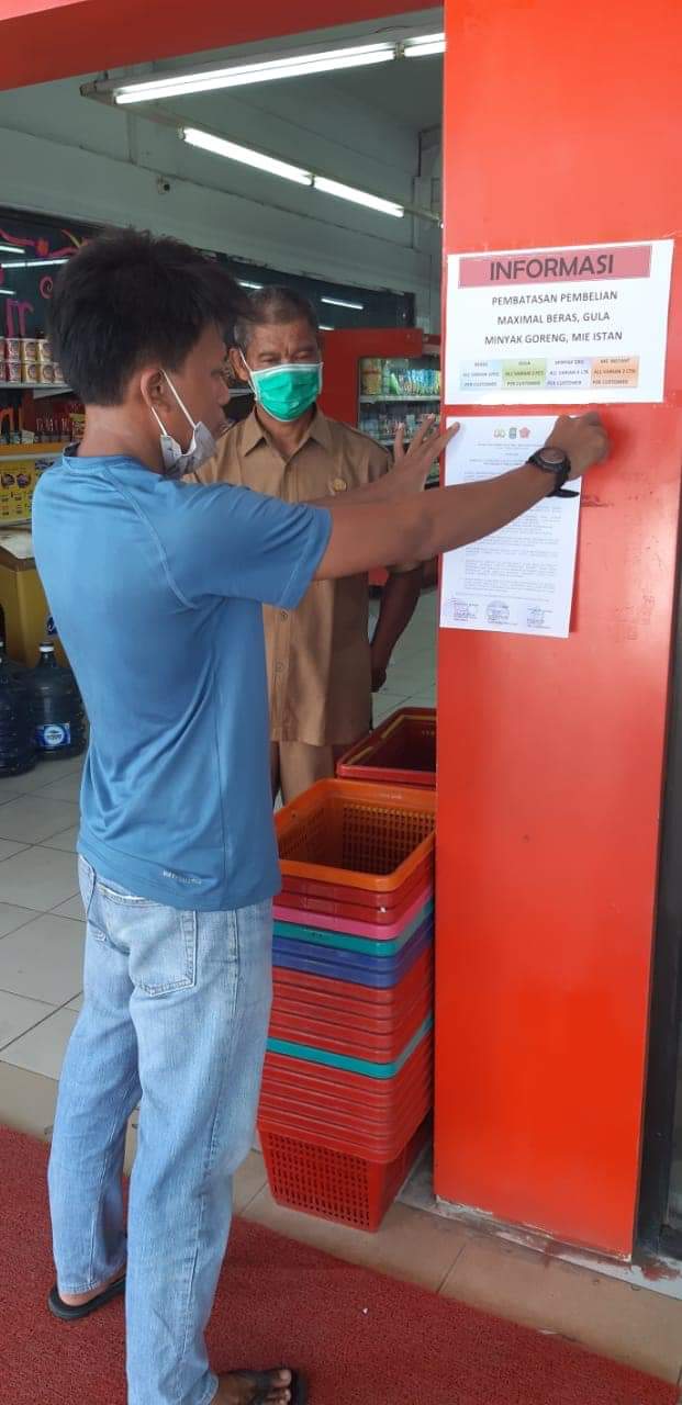 Maklumat Bersama, Upika Kandis Himbau Pemilik Rumah Makan & Penginapan Sediakan Hand Sanitizer