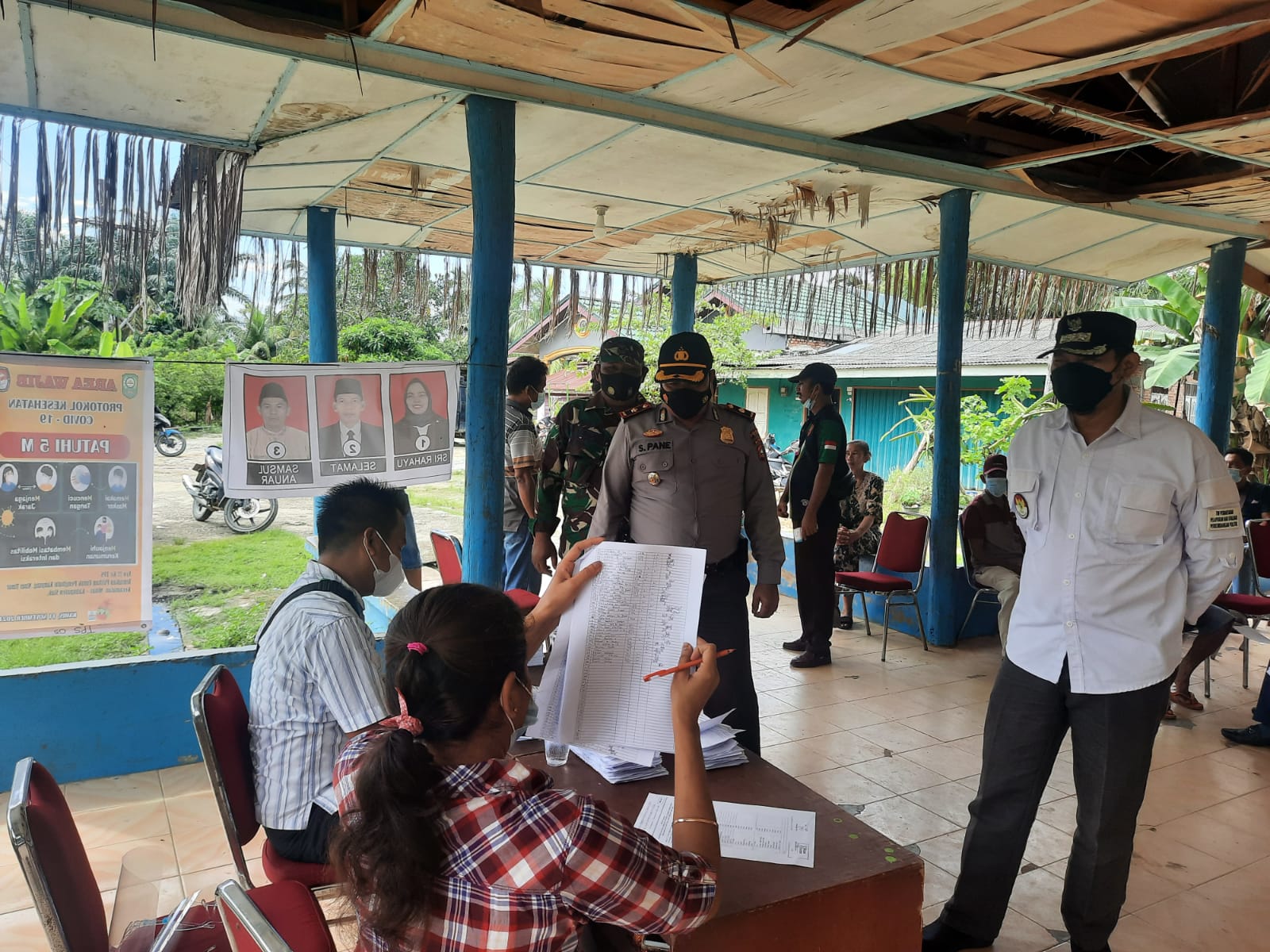 Polsek Minas Mengamankan Pemilihan Kepala Kampung di Wilayah Kecamatan Minas Agar Aman & Kondusif