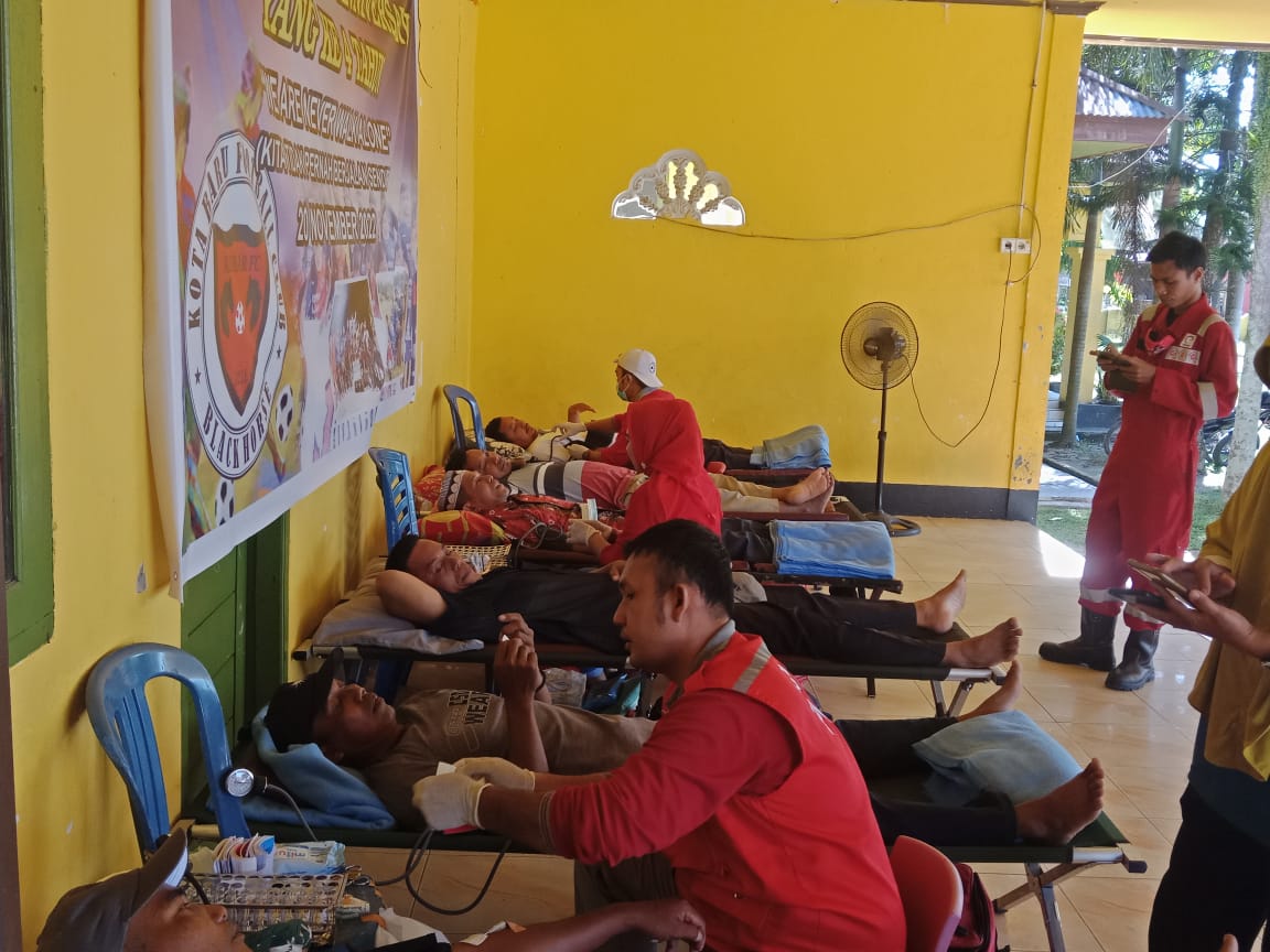 PMI Kampar Adakan Agenda Rutin Donor Darah di Kecamatan Tapung Hilir    