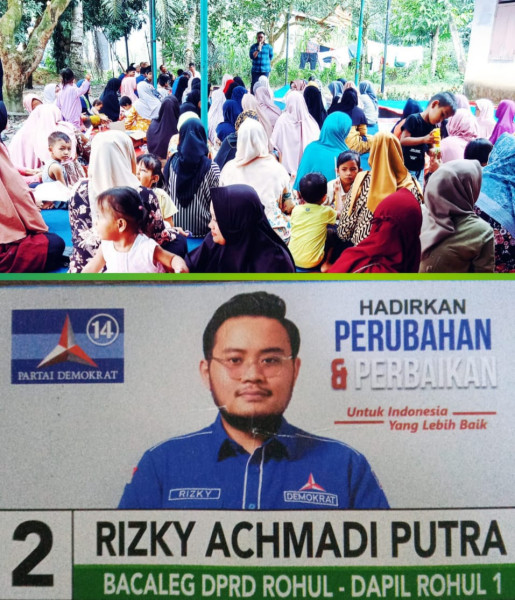 Rizky Achmadi Putra Gelar Kampanye Hangat Di Desa Rambah Tengah Barat