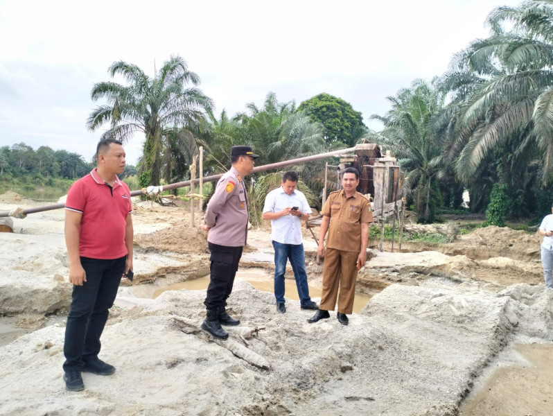 Polsek Tambang Gerak Cepat Cek Langsung Galian C Ilegal Yang Diberitakan