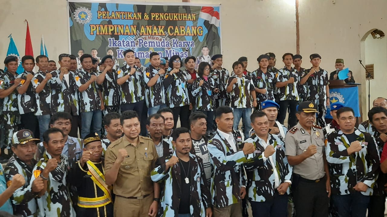 Kompol Birma Naipospos Sampaikan Pesan Kamtibmas & Antisipasi Covid-19 di Pelantikan PAC IPK Minas
