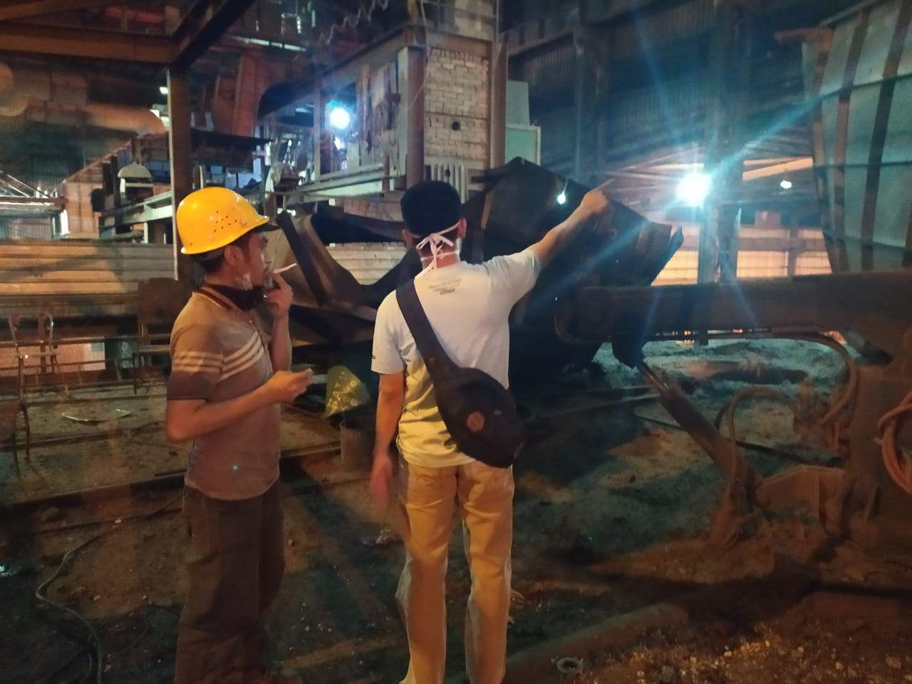 Terjadi Ledakan Tungku Peleburan Besi PT. RPS di Desa Baru Siak Hulu, 4 Karyawan Alami Luka-luka