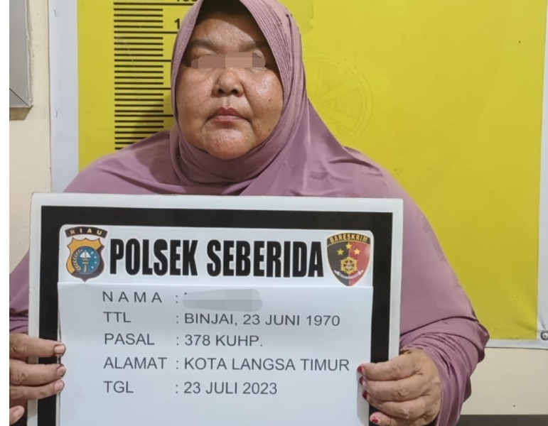 Diiming-imingi Bakal Jadi PNS di Aceh, Wanita Paruh Baya Ini Tipu Warga Inhu Hingga Ratusan Juta Rupiah 