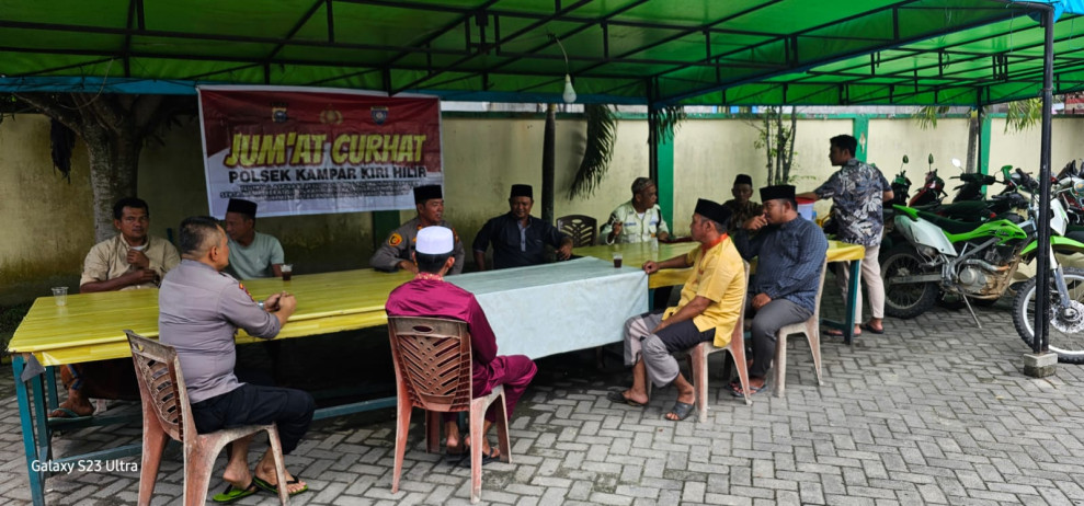 Curhat Bersama Polsek Kampar Kiri Hilir, Ini Harapan Masyarakat Kelurahan Sungai Pagar