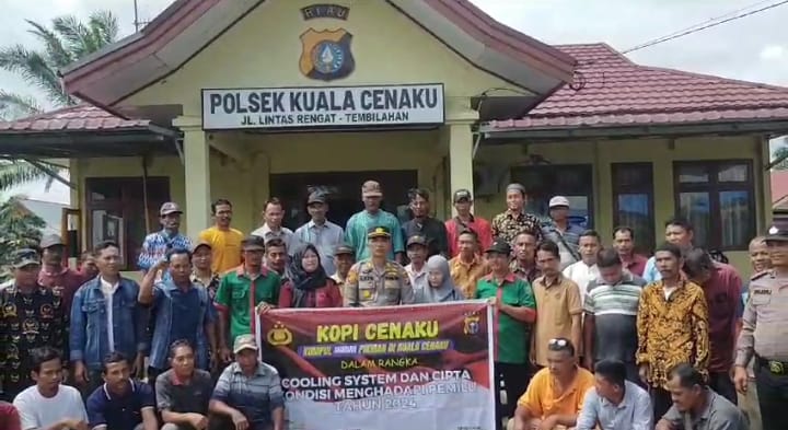 Puluhan Tokoh Kuala Cenaku, Nyatakan Siap Dukung Pemilu 2024 Yang Damai