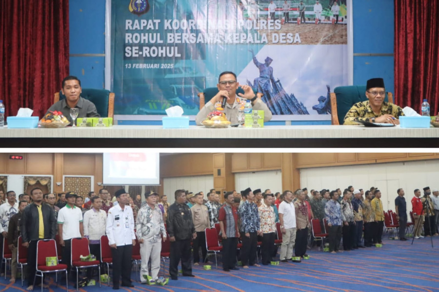 Polres Rohul Gelar Sosialisasi Ketahanan Pangan Untuk Kades