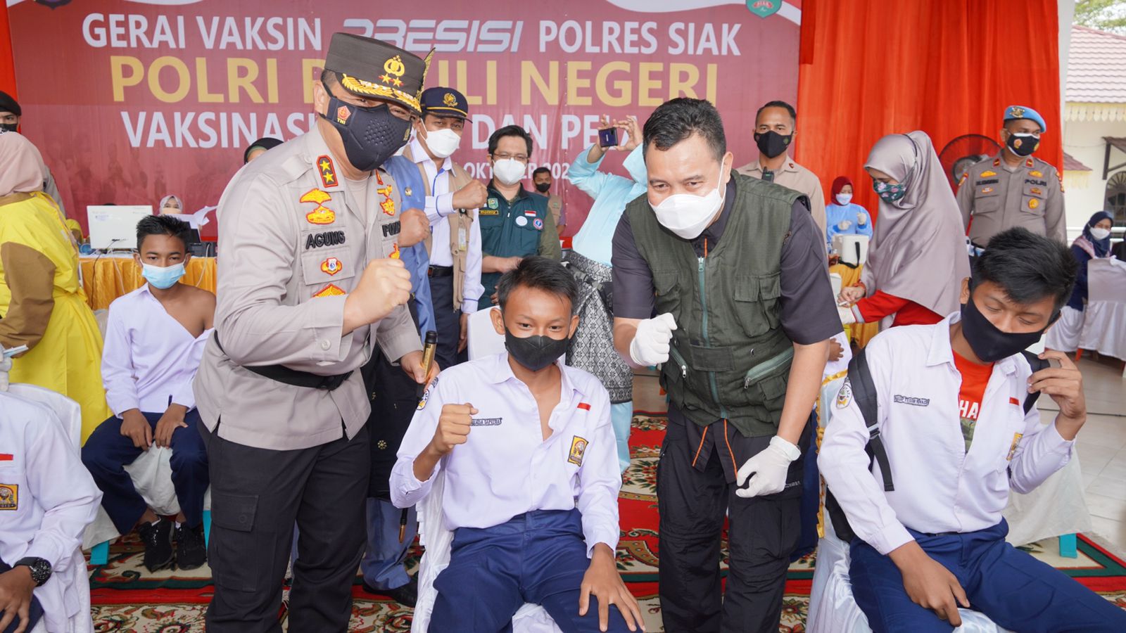 Tinjau Pelaksanaan Vaksinasi Malsal, Kapolda Riau Lakukan Kunjungan Ke Siak