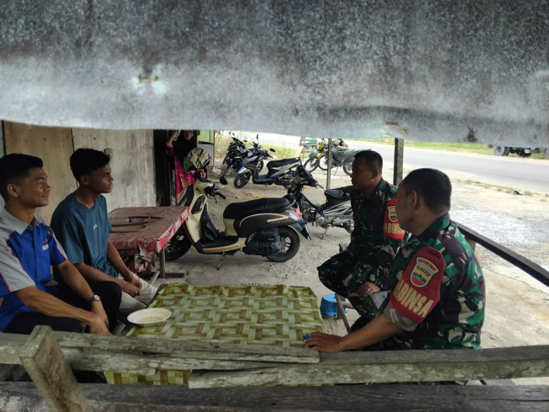 Babinsa Koramil 04/Perawang Hari Ini Sukses Sosialisasikan Kesehatan di Kampung Tualang