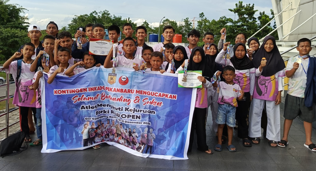 Inkado Pekanbaru Borong Medali di Kejuaraan Open Forki Riau